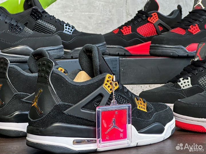 Nike Air Jordan 4 Черные