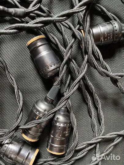 Светильник гирлянда loft с лампами Эдисона