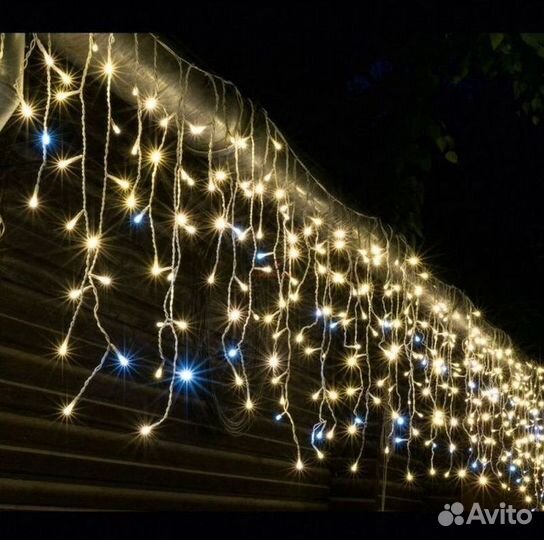Гирлянда уличная занавес новая