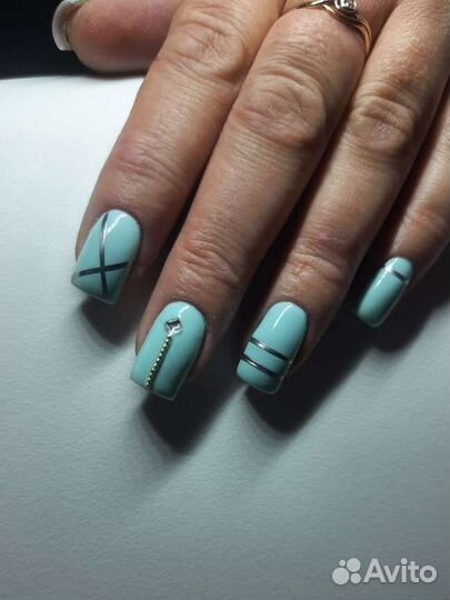 Маникюр с покрытием гель лак, коррекция