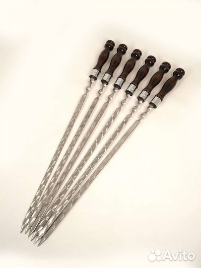 Шампура с деревянной ручкой