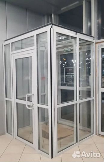 Дверь алюминиевая (входная группа)