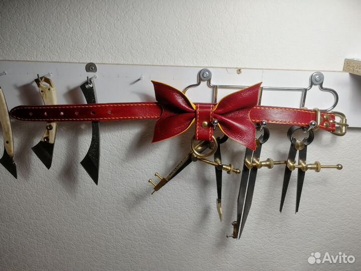 Бантик - чокер кожаный