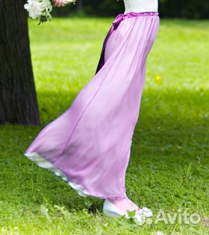 Шелковая юбка макси