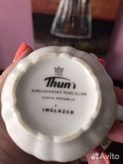 Чайно кофейный сервиз, форфор (Чехия)