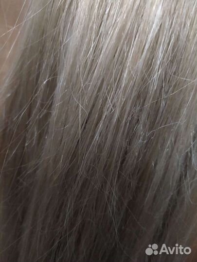 Хвост, шиньон, волосы на крабике мелирование