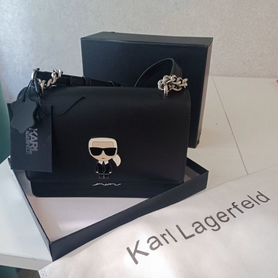 Сумка натуральная кожа karl lagerfeld