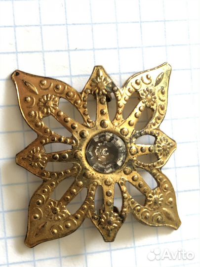 Брошь винтажная чехия