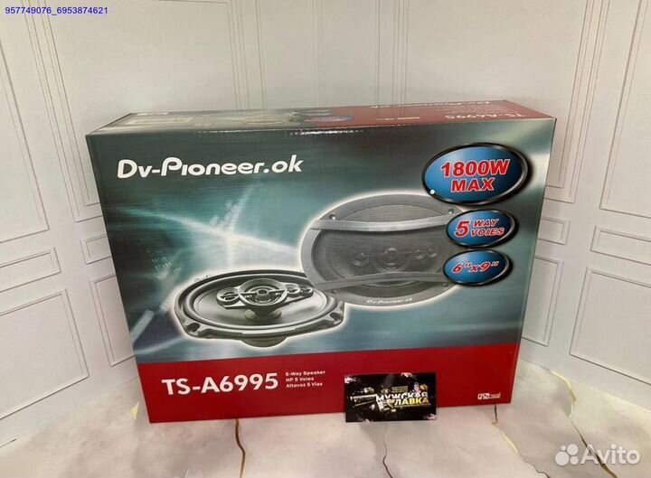 Новые автоколонки Pioneer TS-A6995 1800w