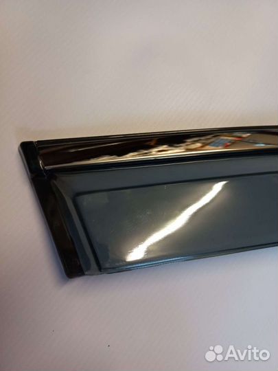 Дефлекторы окон Toyota Corolla 07-13 нерж хром