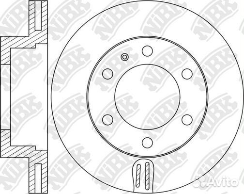 Диск тормозной передний