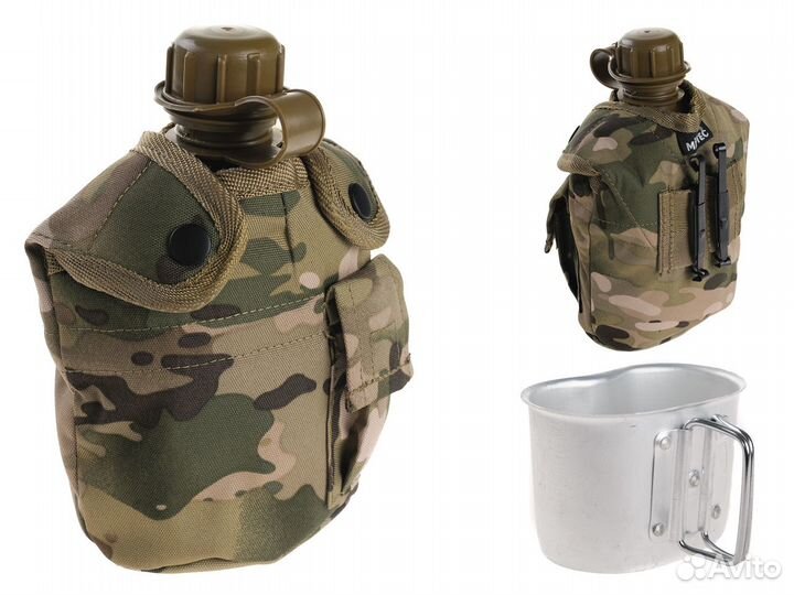 Фляга с котелком и чехлом образца нато