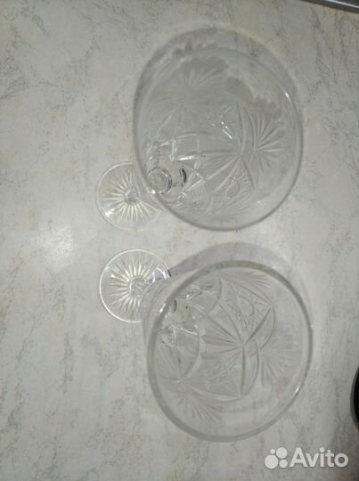 Фужеры хрустальные СССР 19 см