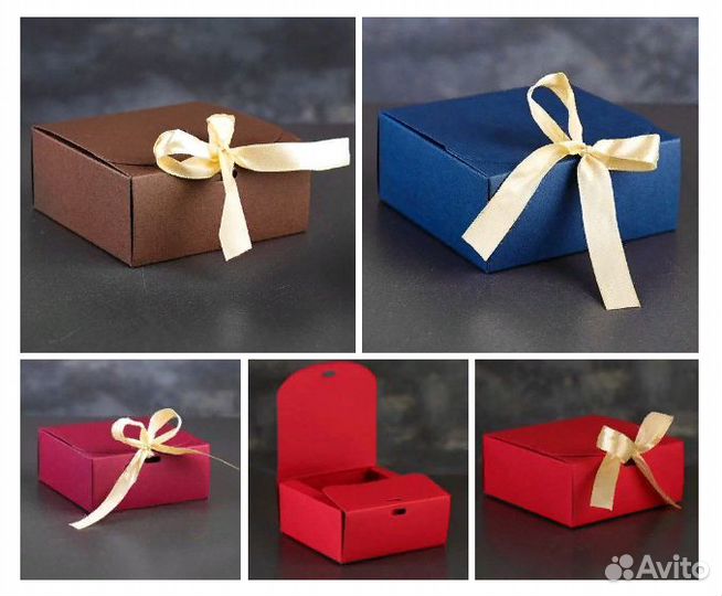 Коробки подарочные крафт (новые)