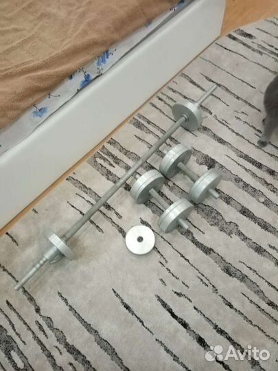 Штанга гриф блины,гантели