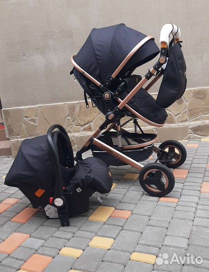 Коляска 3в1 трансформер с рюкзаком (Новая)