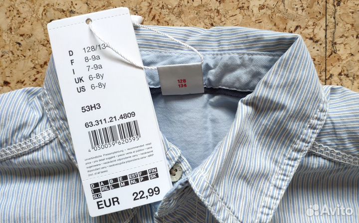 Рубашка детская Oliver, Индонезия, новая