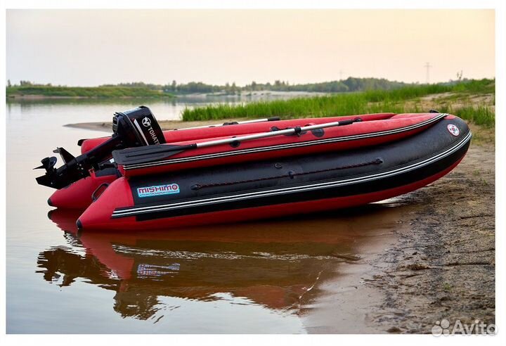 Лодка mishimo family lite DF 430 Красная
