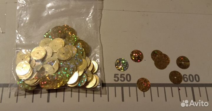 3 Для рукоделия пайетки пришивные