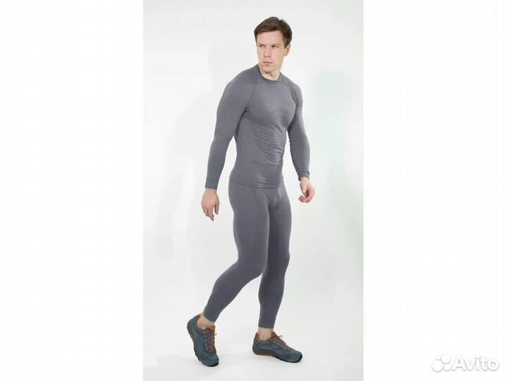 Термобелье штаны freenord merino tech, серый