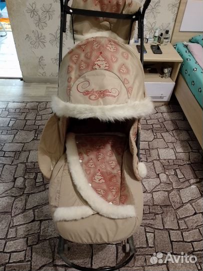 Детские санки коляска
