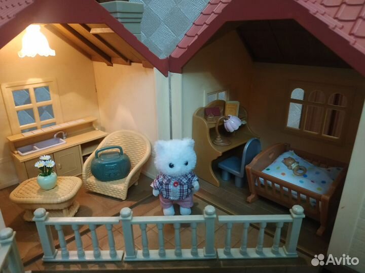 Sylvanian families сильвания домик с мебелью