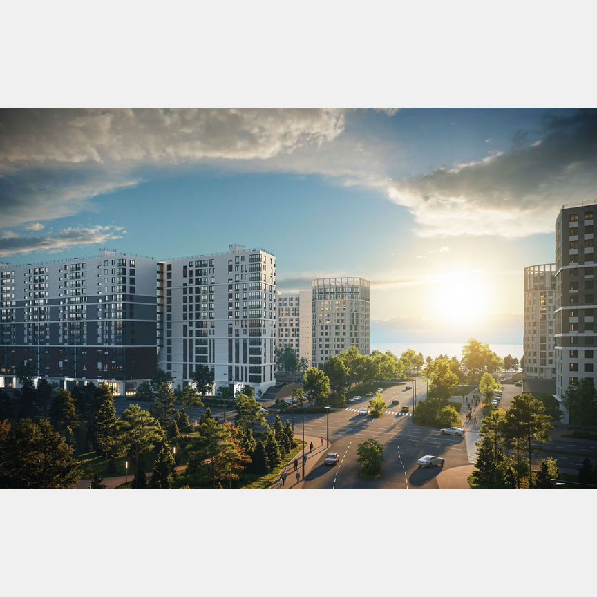 2-к. квартира, 64,1 м², 15/16 эт.