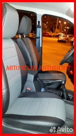 Чехлы Автопилот УАЗ Патриот из экокожи чёрно-серые