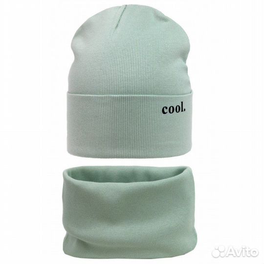 Шапка и снуд трикотажная весна новая