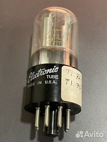 Лампа GE 6sl7gt NOS США