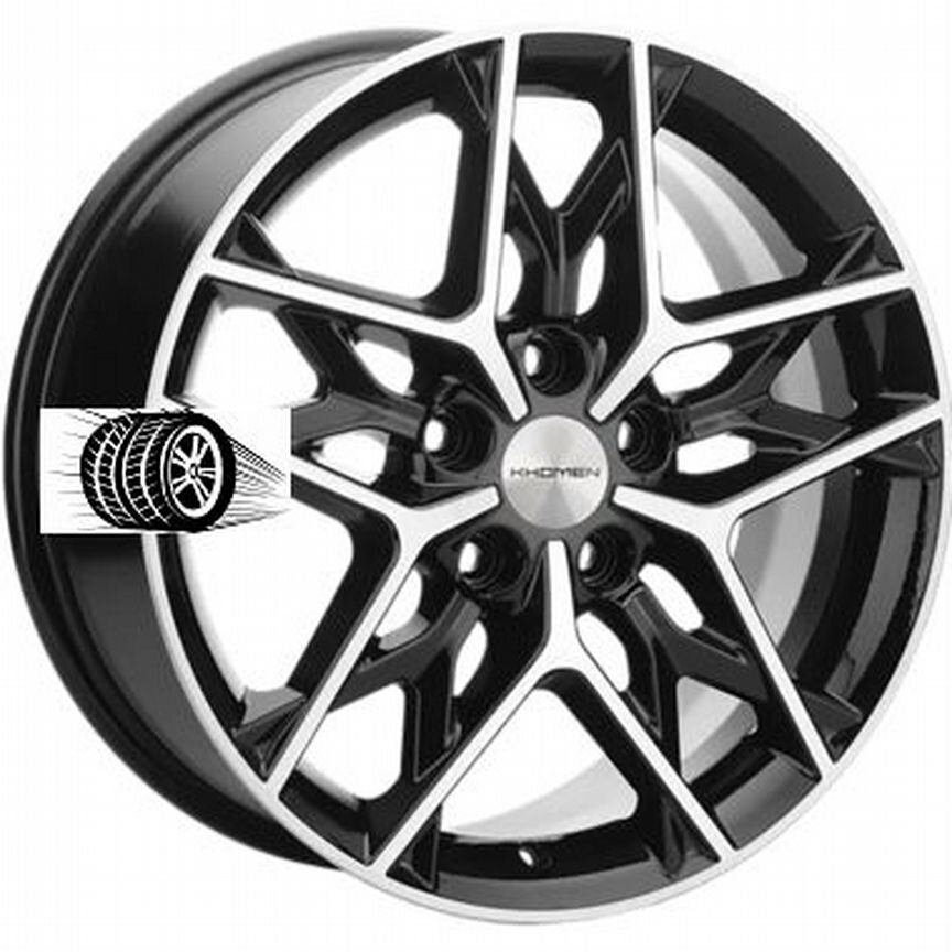 Литые диски Khomen Wheels 7×R17 5×114.3
