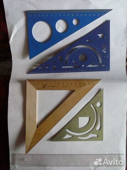 Линейки, треугольники, транспортир СССР