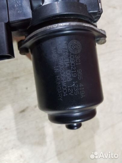 Моторчик дворников на volkswagen passat b6