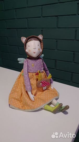 Кукла ручной работы из полимерной глины