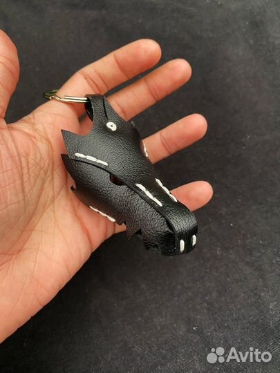 Брелок голова дракона, чумного доктора из кожи