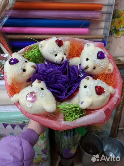 Букет из мишек