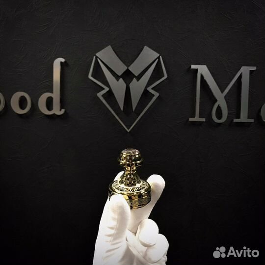 Печать №2, в золоте с большим фианитом