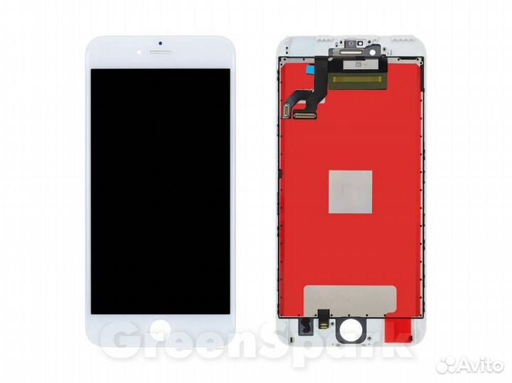 Дисплей для iPhone 6S Plus +тач белый с рамкой co