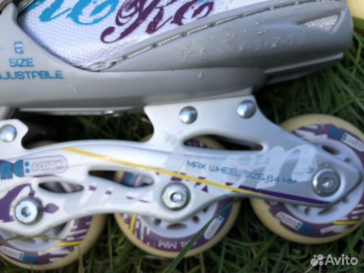 Детские раздвижные ролики 26 31 роликовые коньки