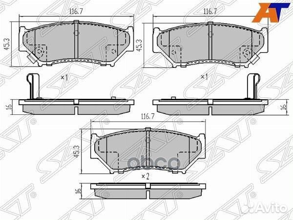 Колодки тормозные перед suzuki grand vitara 05