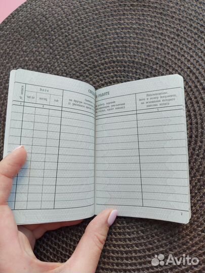 Трудовая книжка ТК 4 вкладыш 2003 оригинал