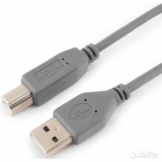 Кабель USB2,0 AM-BM 1.8 м Cablexpert серый