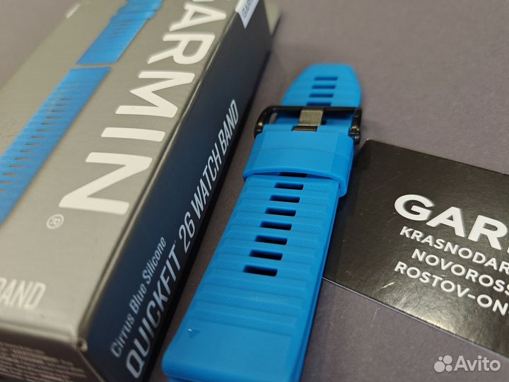 Ремешок ориг силик Garmin Fenix 6X 26mm cirrus