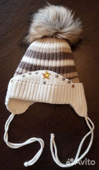 Зимняя шапка для мальчика 38-42