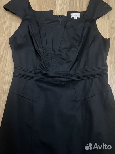 Платье футляр 50 коктейльное,черное karen millen