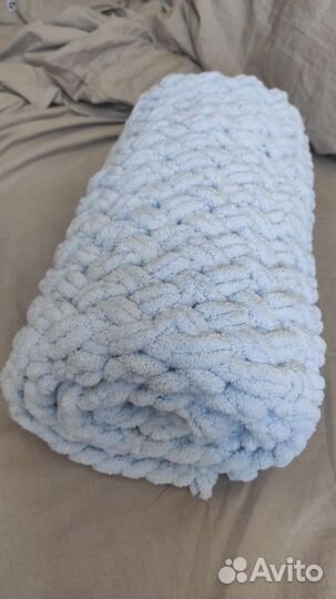 Плед детский из пряжи Ализе пуффи