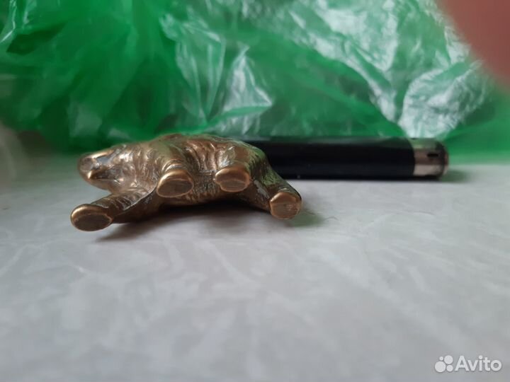 Старинный бронзовый слоник. Англия