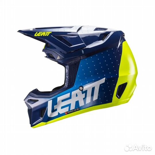 Helmet Kit Leatt Moto 8.5 Bluе Kpocc-эндypo Шлем