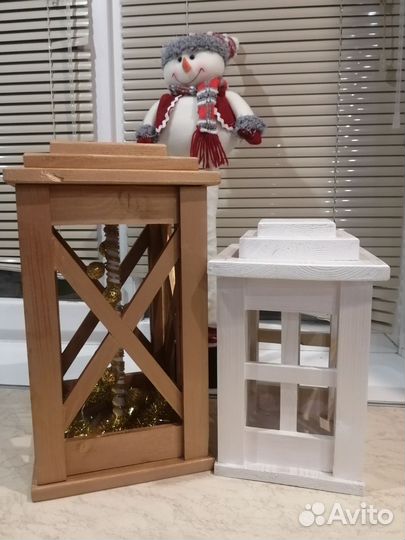 Новогодний фонарь декоративный