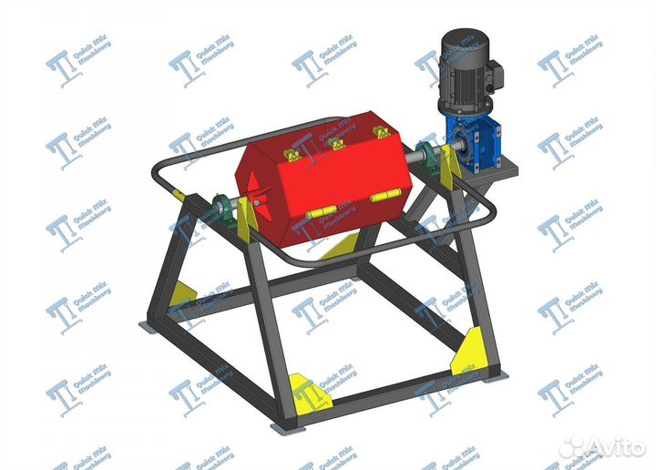 Галтовочный Барабан Для Металла 50 л